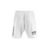 White and Black Logo Shorts